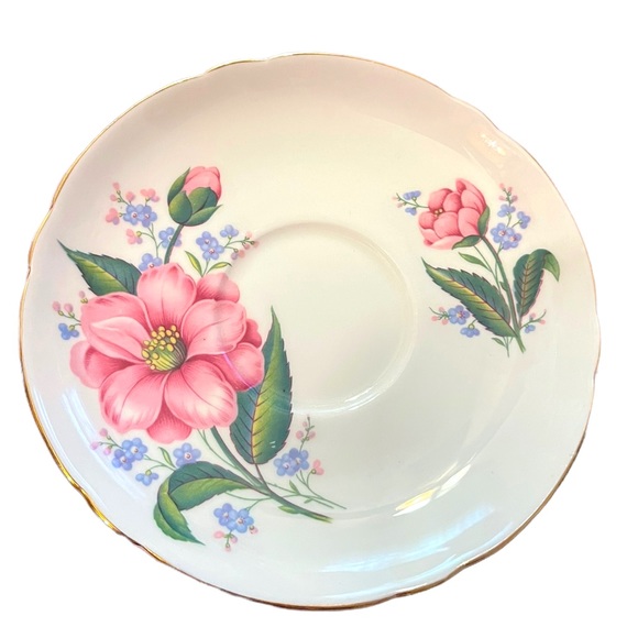 Vintage SHELLEY Tea cup and saucer Pink floral Bone China England flowe… - Picture 3 of 15